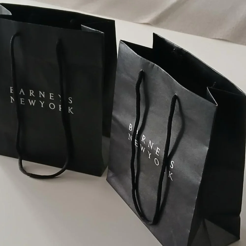(2) Iconic Barneys New York Shopping Bags